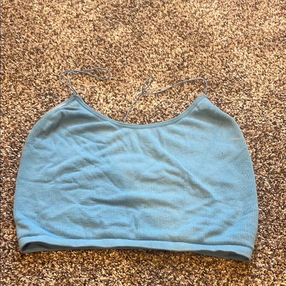 Blue Women's Crop Top